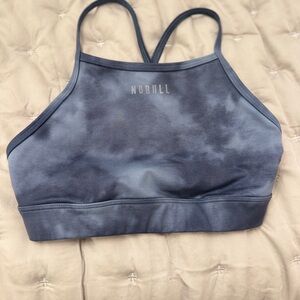 NOBULL Women's Blue Tie Dye Sports Bra size small